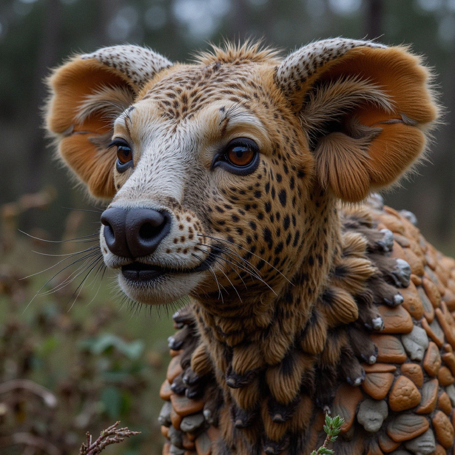 Leopard-Puppy Hybrid with Unique Features and Patterns