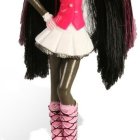 Stylish doll with turquoise hair and vibrant outfit