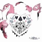 Intricate Heart Design with Abstract Petals in Soft Colors