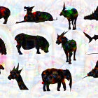 Whimsical Silhouettes of Fantastical Creatures