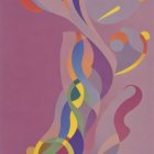 Abstract Composition with Vibrant Colors and Shapes