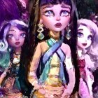 Vibrant Fantasy Scene with Four Stylized Girls
