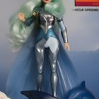 Vibrant Doll in Silver and Blue Superhero Outfit