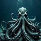 Majestic Octopus in Sunlit Underwater Scene