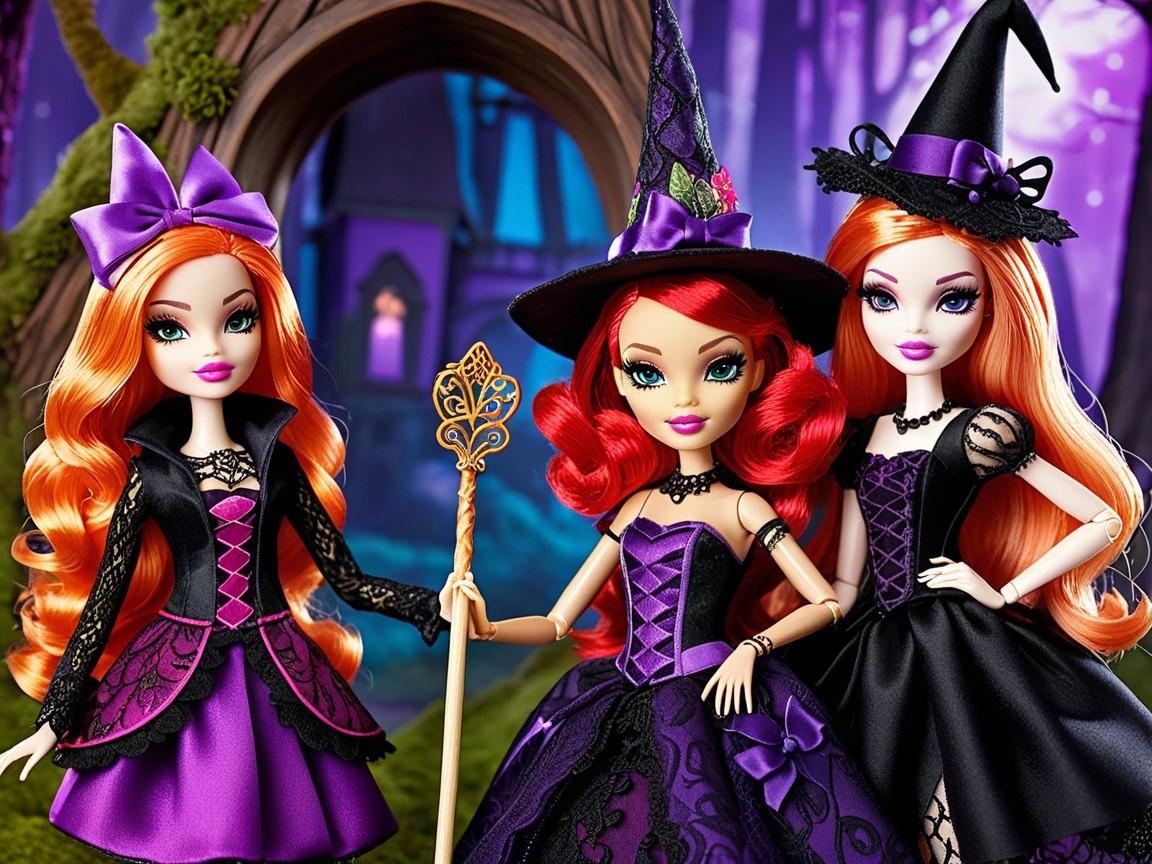 Fashion Dolls in Enchanting Forest Setting