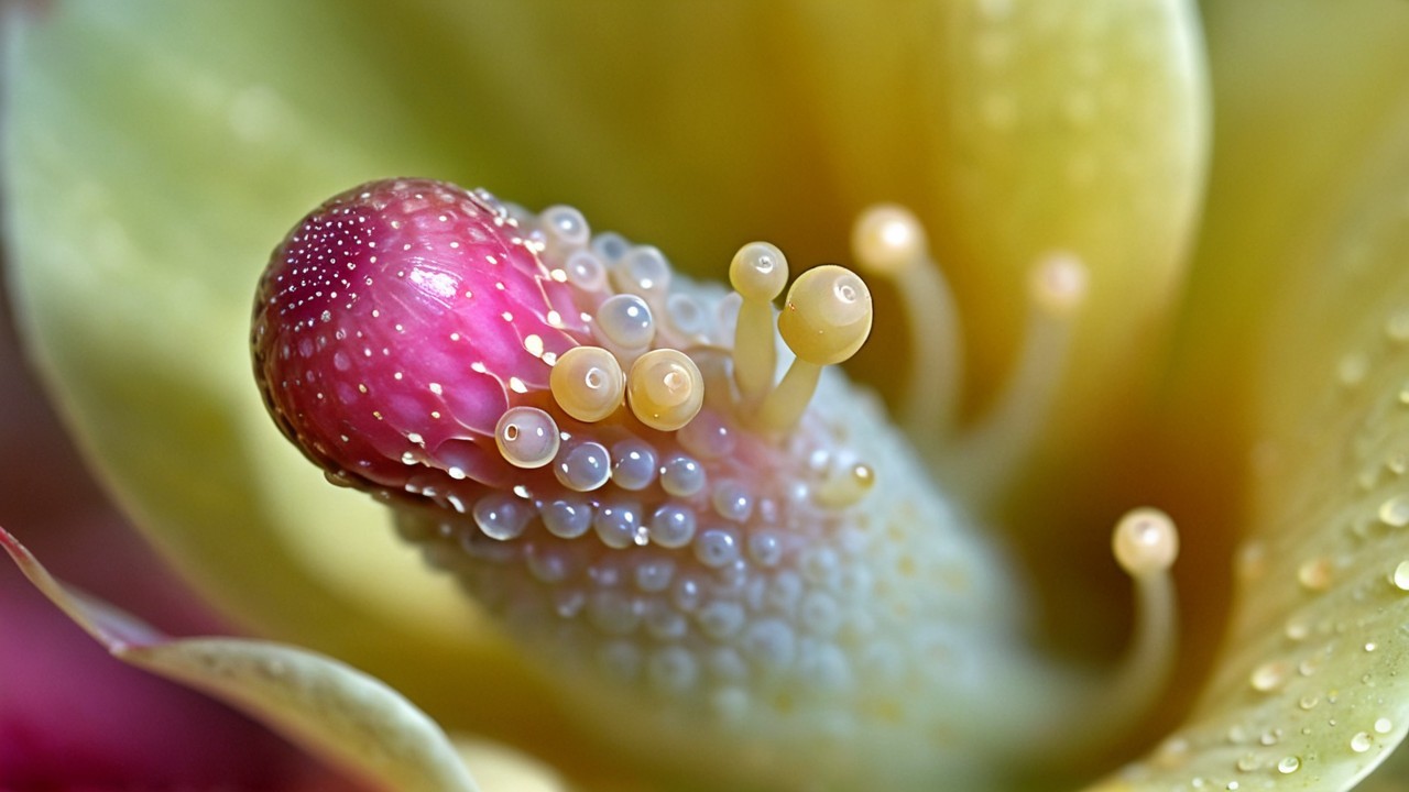 Close-Up of a Colorful and Textured Flower