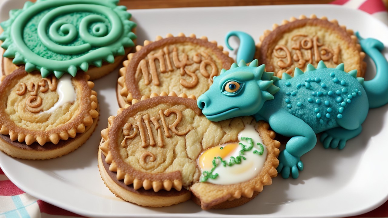 Intricately Designed Whimsical Cookie Platter