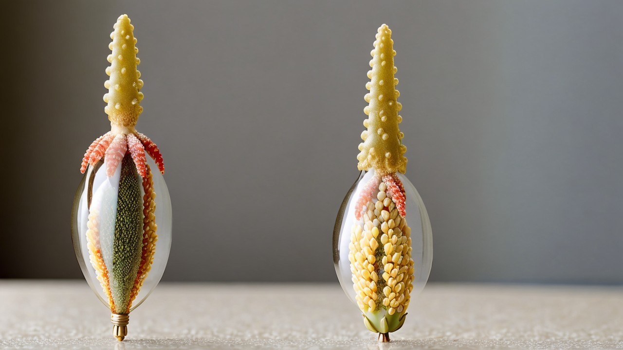 Decorative Glass Bulbs with Vibrant Organic Designs