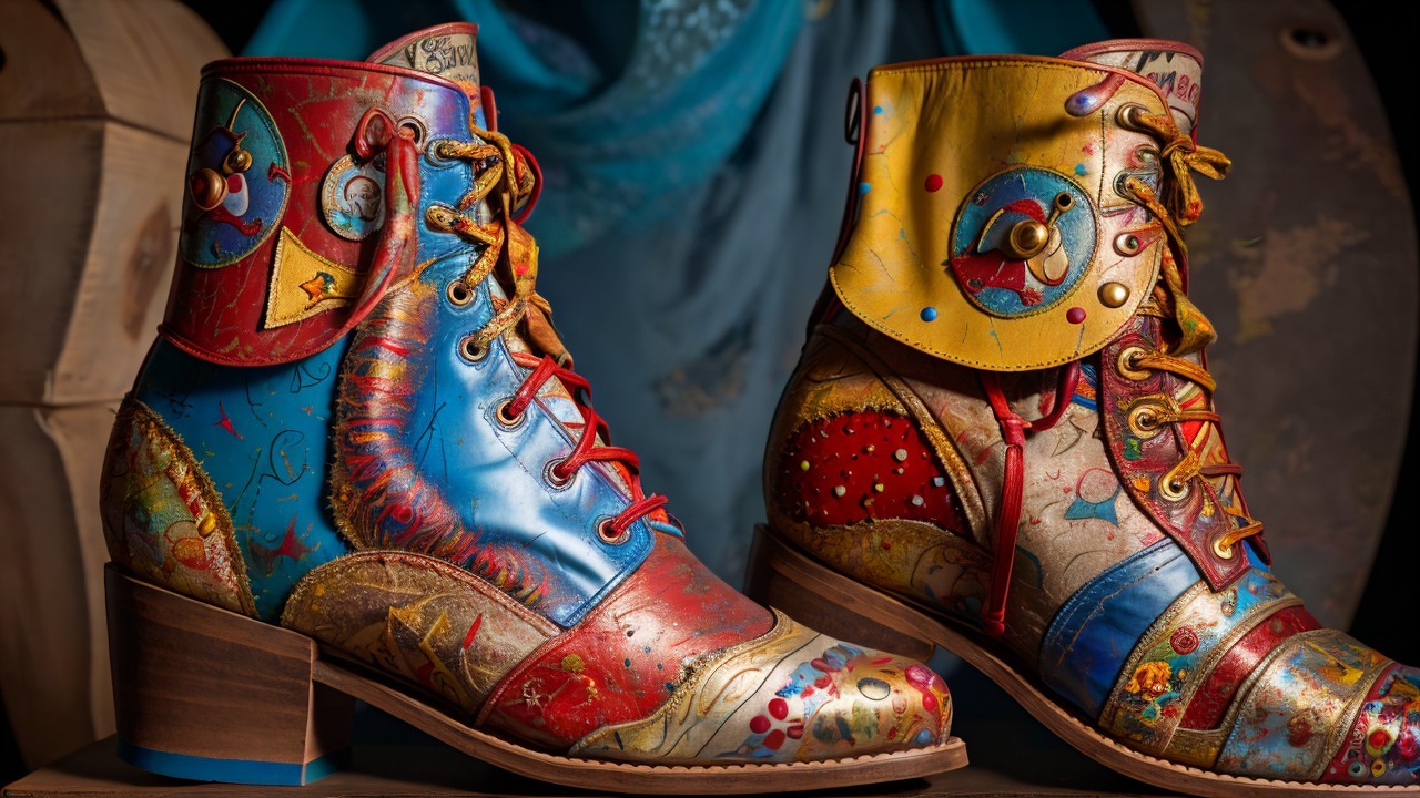 Vibrant Artistic Handcrafted Boots with Unique Designs