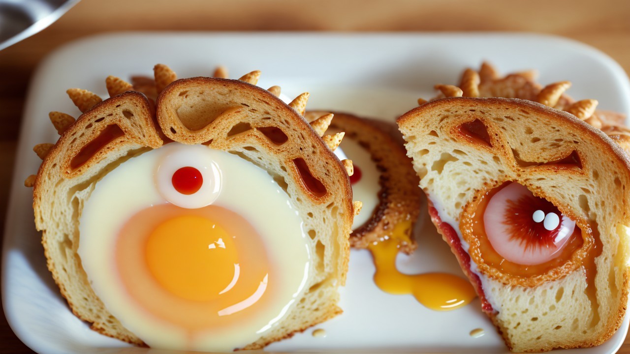 Playful Breakfast with Animal-Shaped Egg Toasts