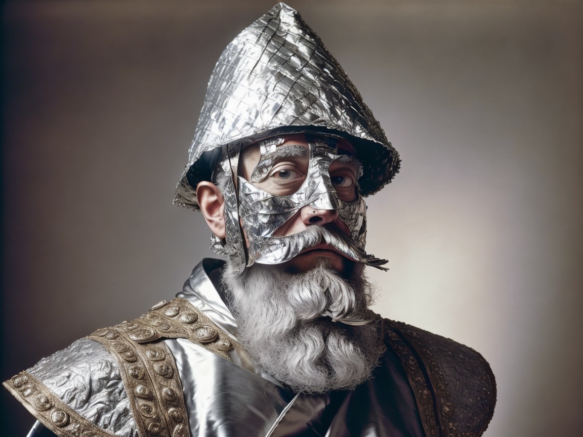 Medieval Armor with Detailed Helmet and Mask Design