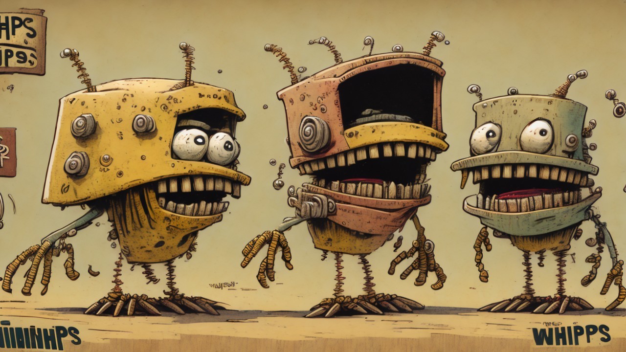 Three Unique Quirky Robots with Playful Designs