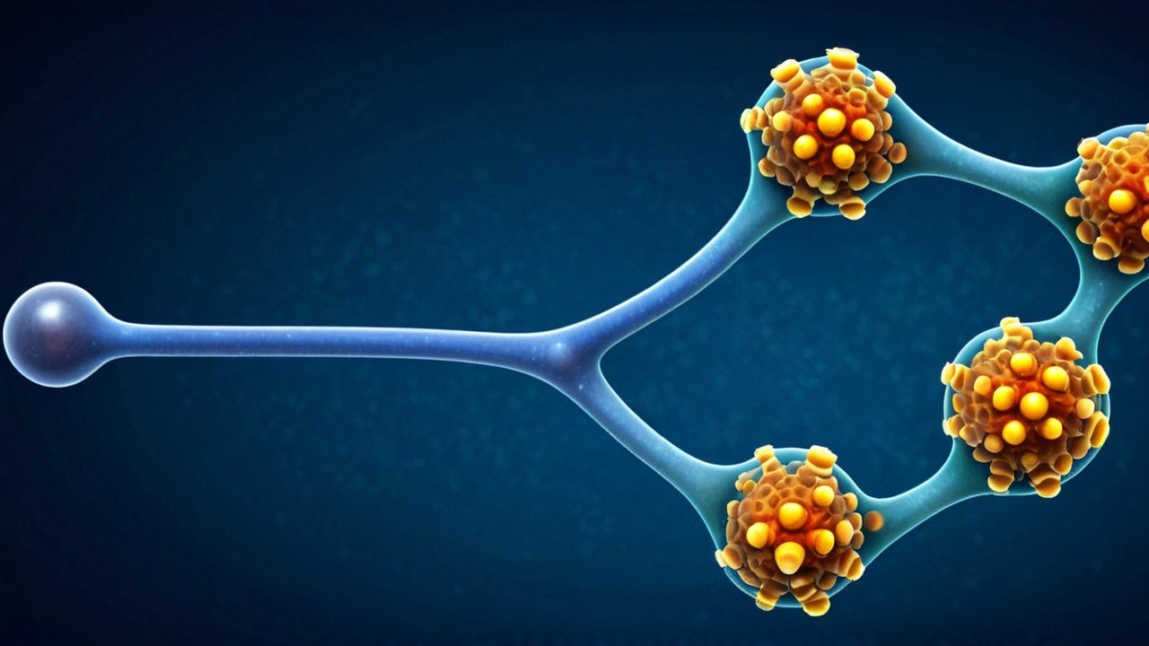 Stylized Representation of Cellular Structures in Blue
