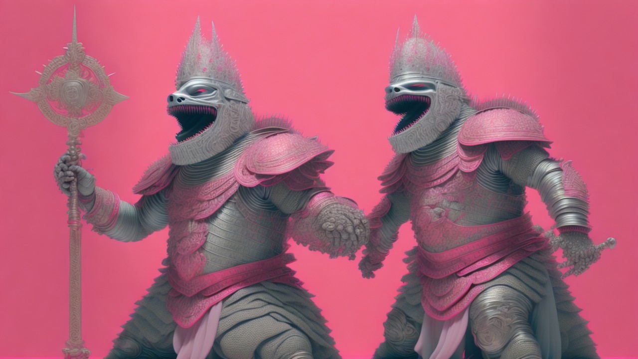 Armored Reptilian Warriors with Elaborate Armor