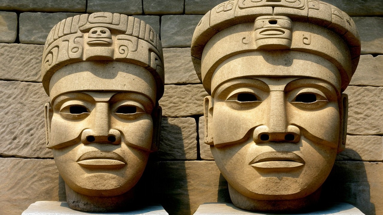 Large Stone Sculptures of Ancient Mesoamerican Origin