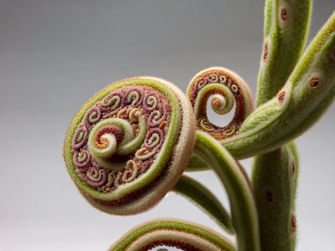 Close-Up of a Vibrant Green Fern Frond