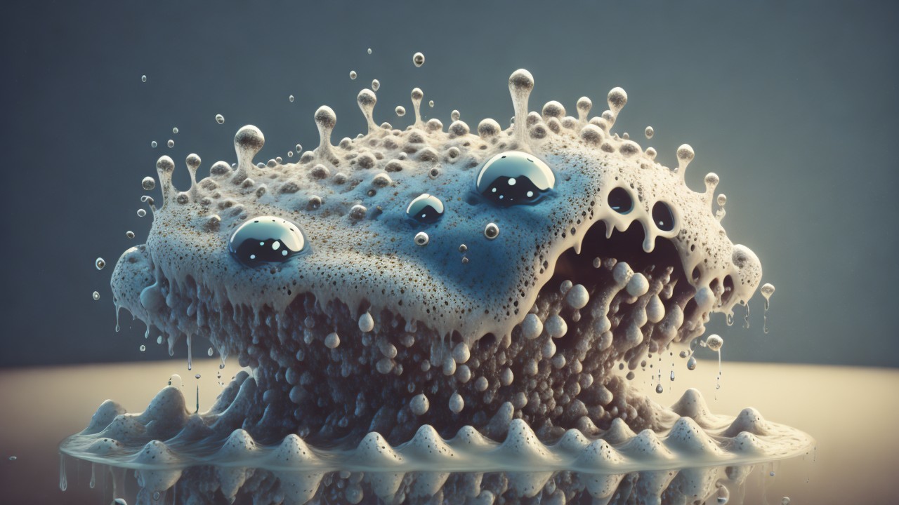 Surreal Organic Formation with Textured Details