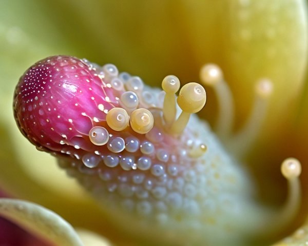 Close-Up of a Colorful and Textured Flower