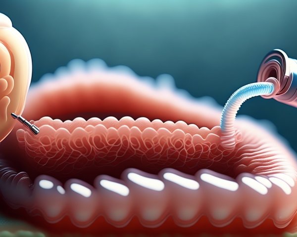 Abstract Close-Up of Flexible Tubular Structure