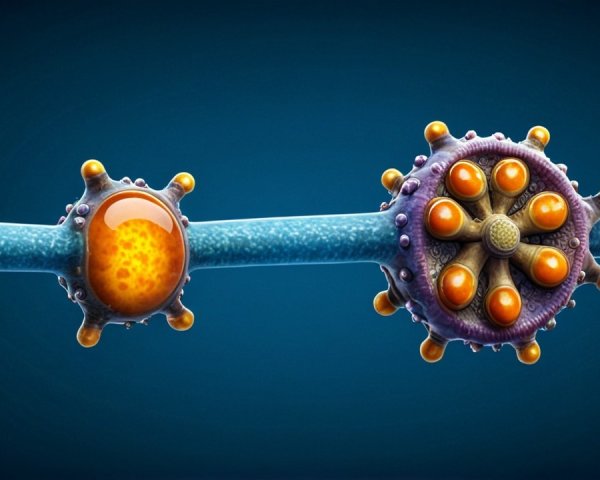 Vibrant Stylized Representation of Neuronal Structure