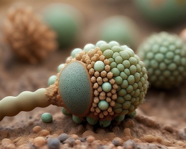 Intricate Spherical Structures in Microscopic Composition