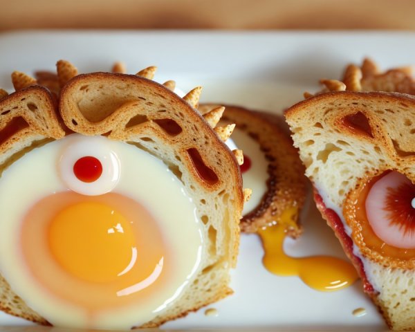 Playful Breakfast with Animal-Shaped Egg Toasts