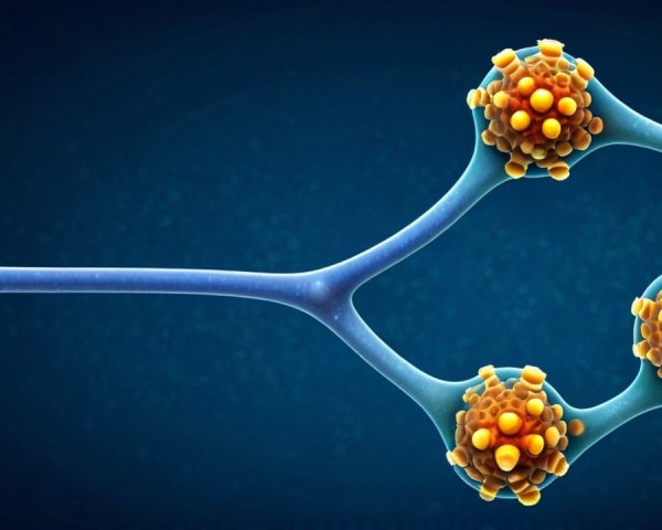 Stylized Representation of Cellular Structures in Blue