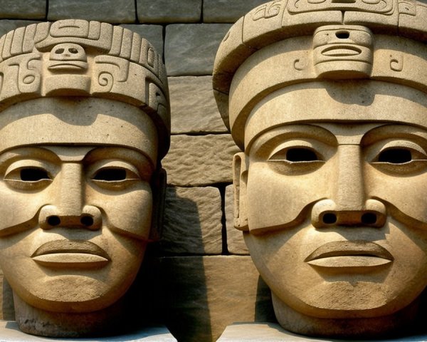 Large Stone Sculptures of Ancient Mesoamerican Origin