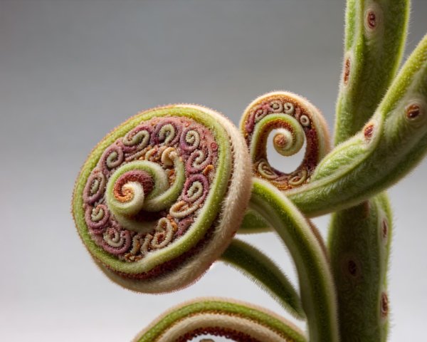 Close-Up of a Vibrant Green Fern Frond