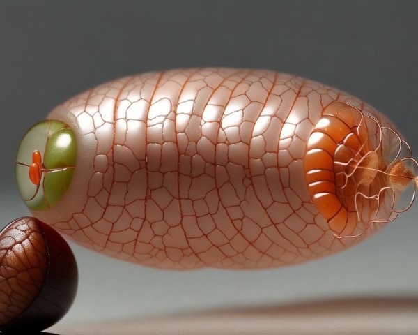 Abstract Futuristic Creature with Textured Surface