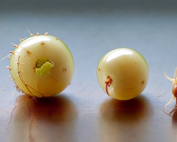 Light Green Insects on Wooden Surface with Unique Textures