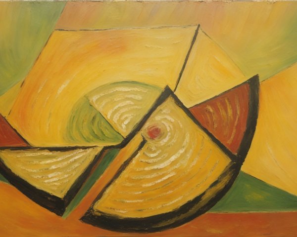 Abstract Composition with Geometric Shapes and Colors