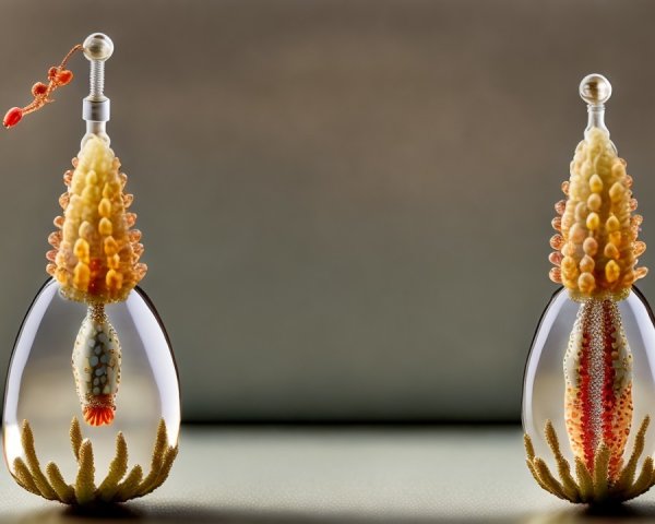 Elegant Organic Sculptures in Teardrop Shapes
