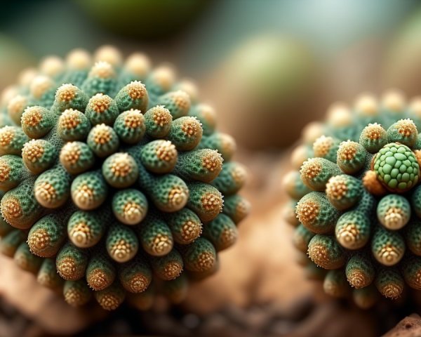 Spherical Clusters of Intricately Textured Plants