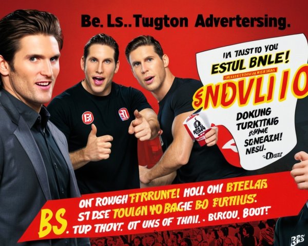 Stylized Individuals in Modern Attire on Red Background