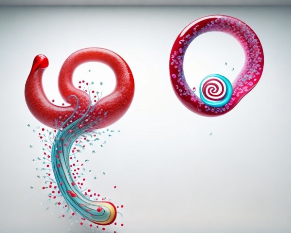 Abstract Fluid Dynamics with Colorful Shapes