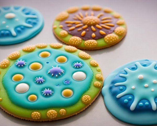 Colorful Cookies with Intricate Icing Designs