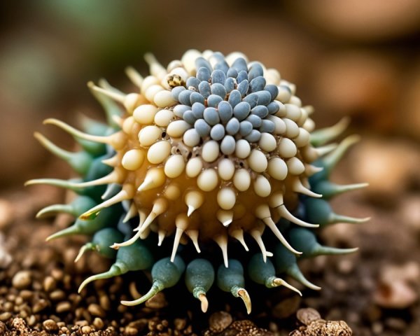 Unique Spiky Succulent in Earthy Environment