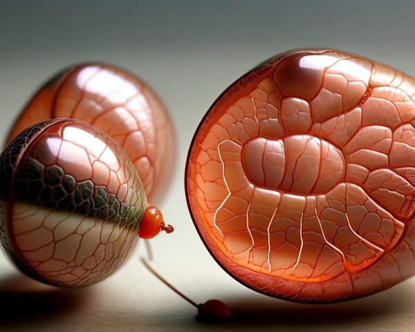 Translucent Organic Shapes with Vein-like Textures