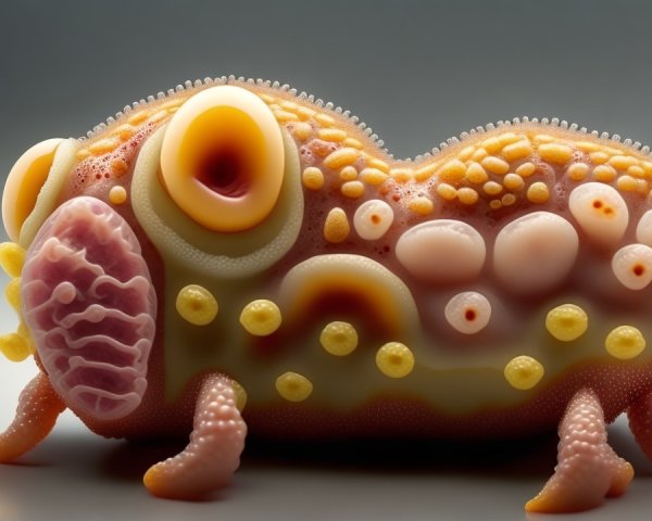 Fantastical Colorful Fish-Abstract Creature Design