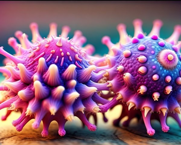 Vibrant Stylized Representations of Microscopic Organisms