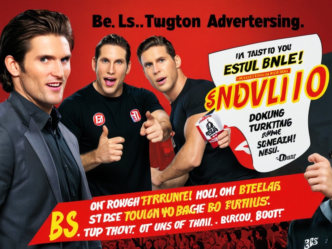 Stylized Individuals in Modern Attire on Red Background