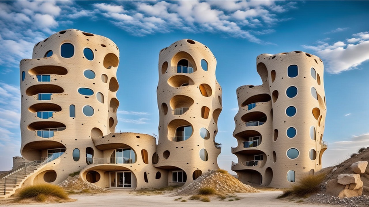 Uniquely Designed Organic Sculptural Buildings
