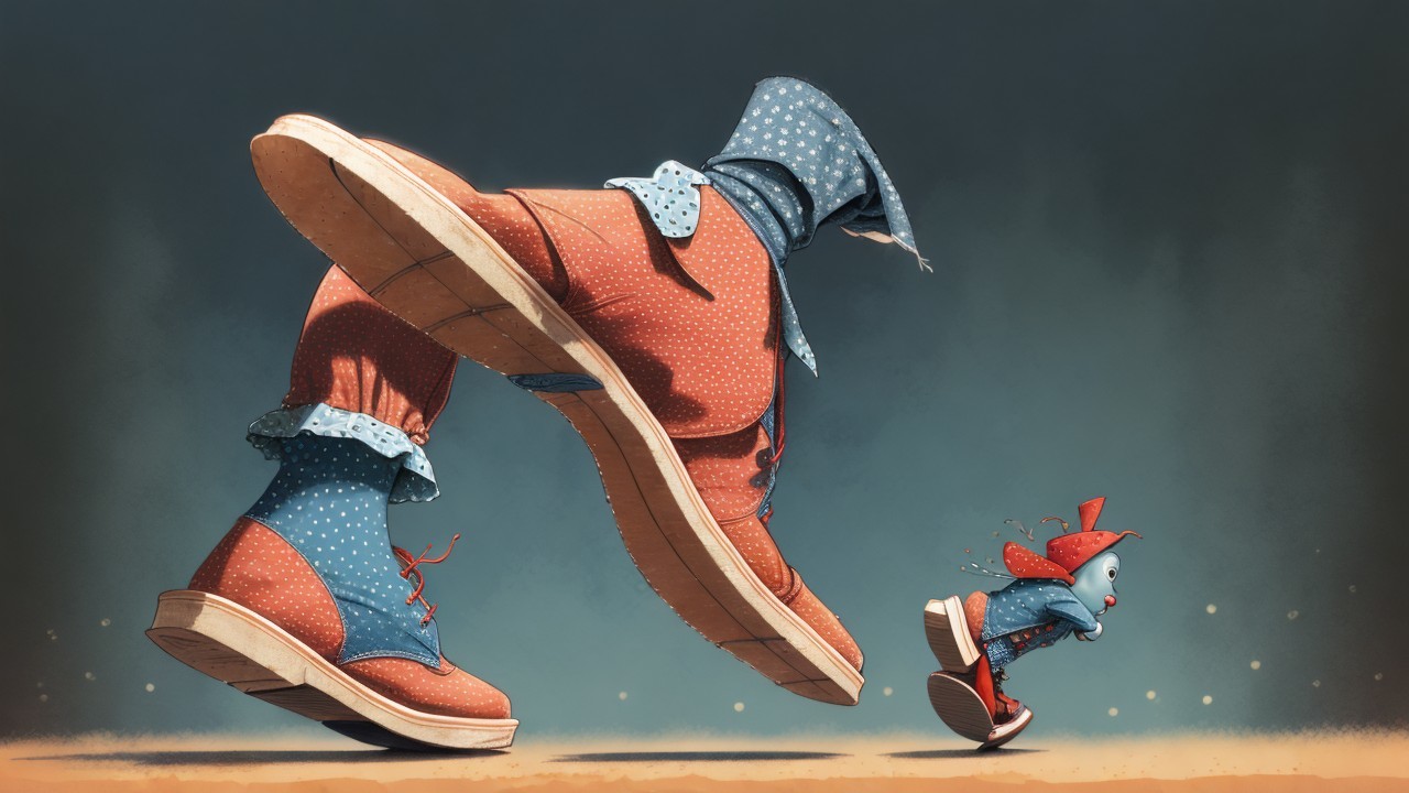 Oversized Colorful Shoes with Playful Accessories