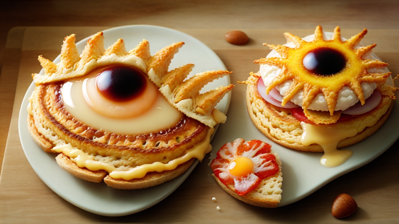 Imaginative Breakfast Display with Whimsical Pastries
