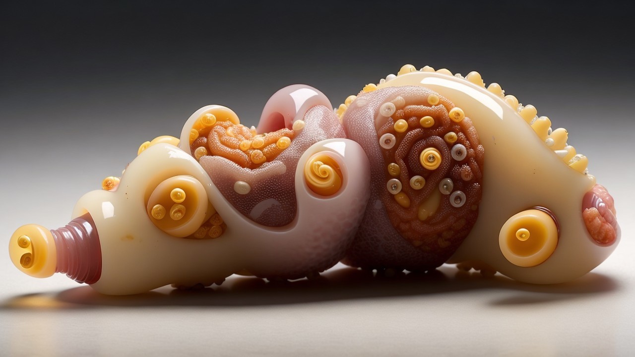 Intricately Designed Glass Seashell Sculpture