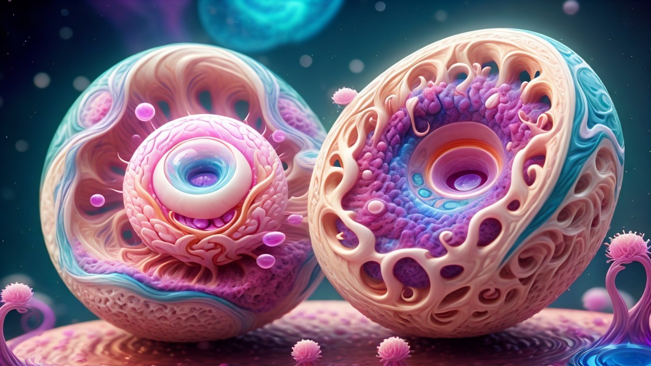 Surreal Representation of Colorful Cell Structures