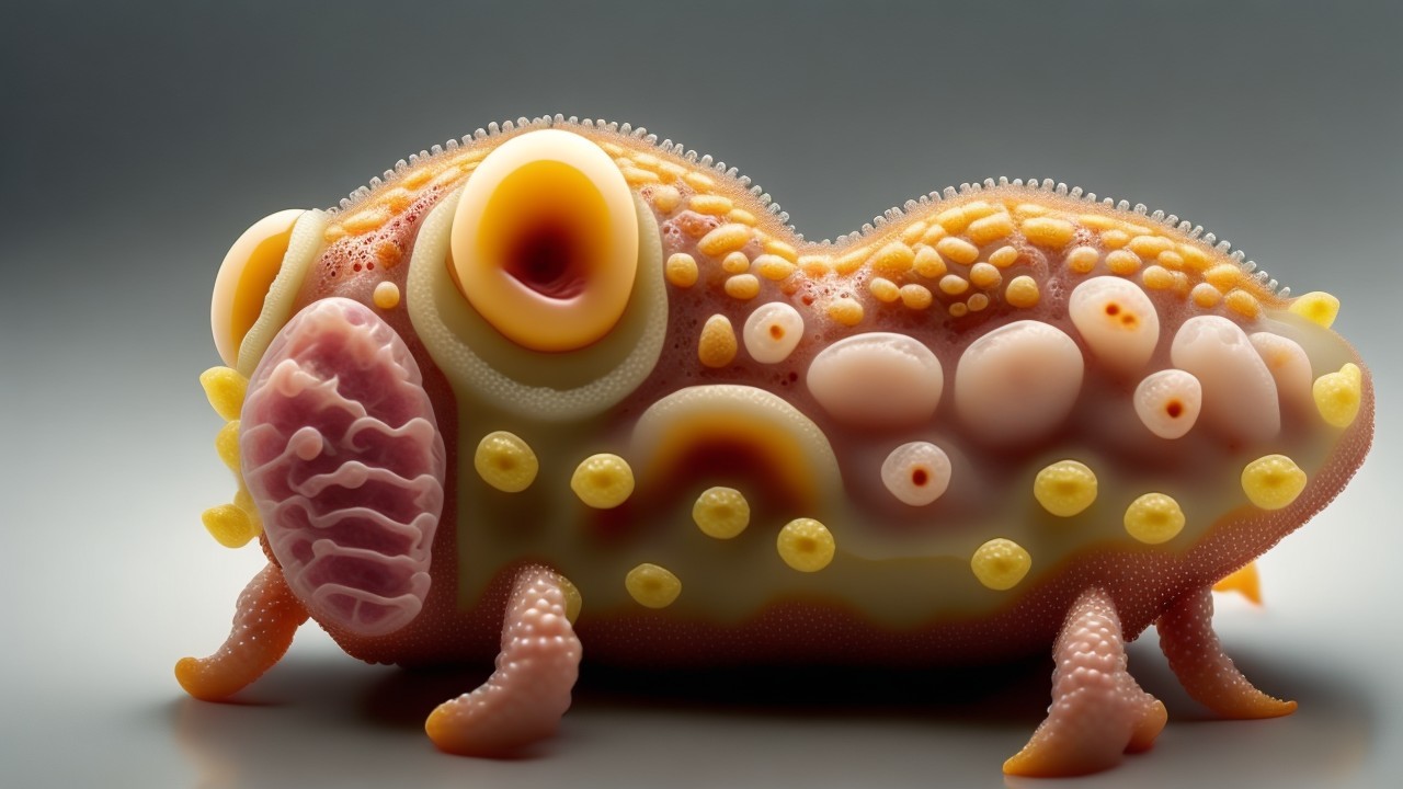 Fantastical Colorful Fish-Abstract Creature Design