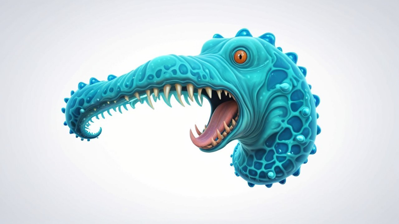 Brightly Colored Fantastical Creature Description