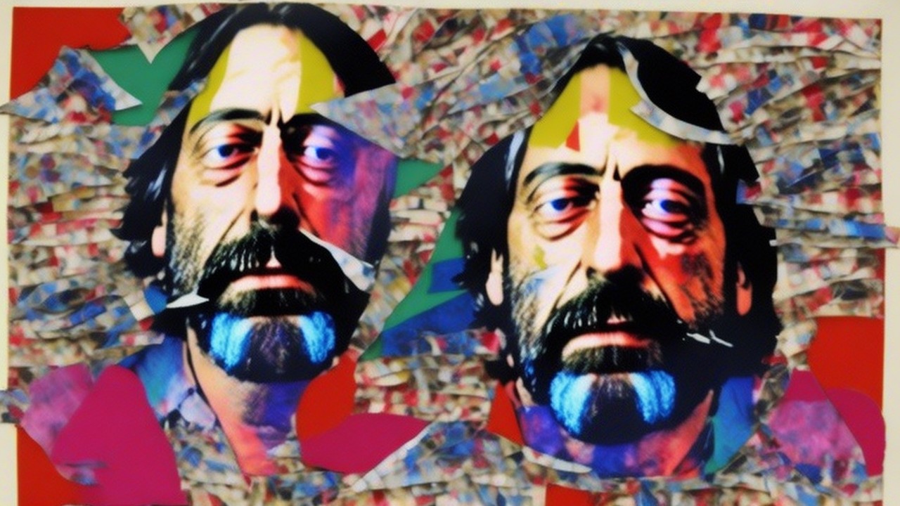 Fragmented Abstract Colorful Representation of a Face